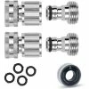Best deal ⭐ Morvat 3/4 in. Nickel Plated Brass Quick Connect/Disconnect Garden Hose Fittings, Female and Male Connections (2-Sets) 😀
