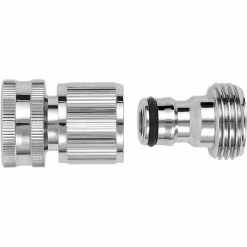 Coupon 😀 Morvat 3/4 in. Nickel Plated Brass Quick Connect/Disconnect Garden Hose Fittings, Female and Male Connections (6-Sets) 😀 -Miracle-Gro Sales Store morvat hose connectors mor np aqconnector 6 a 1f 1000