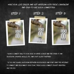 Coupon 😀 Morvat 3/4 in. Nickel Plated Brass Quick Connect/Disconnect Garden Hose Fittings, Female and Male Connections (6-Sets) 😀 -Miracle-Gro Sales Store morvat hose connectors mor np aqconnector 6 a 4f 1000