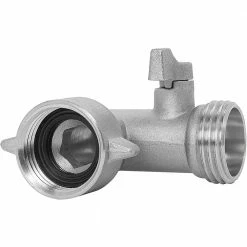 Best Pirce ⌛ Morvat 90-Degree Nickel Plated Brass Garden Hose Elbow Connector with On/Off Shutoff Valve 🥰 -Miracle-Gro Sales Store morvat hose connectors mor np belbow 2 a 1f 1000