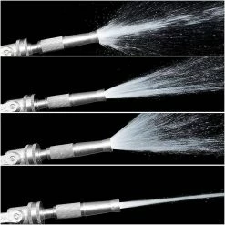 Budget 🥰 Morvat Nickel Plated Brass Heavy-Duty Twist Garden Hose Nozzle, Adjustable Power Sprayer, Fits Standard Hoses, Garden Sprayer 🧨 -Miracle-Gro Sales Store morvat hose connectors mor np bnozzle 2 a 1f 1000