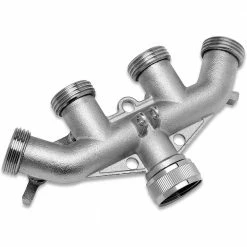 Hot Sale ⌛ Morvat Nickel-Plated Brass Garden Hose Splitter, Heavy-Duty 4-Way Hose Connector Fitting 🧨 -Miracle-Gro Sales Store morvat hose connectors mor np connector 4 a 4f 1000