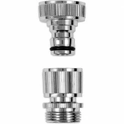New ๐ Morvat 3/4 in. Nickel Plated Brass Source Quick Connect/Disconnect Garden Hose Fittings, Female and Male Connections (6-Sets) ๐ 7 New ๐ Morvat 3/4 in. Nickel Plated Brass Source Quick Connect/Disconnect Garden Hose Fittings, Female and Male Connections (6-Sets) ๐ -Miracle-Gro Sales Store morvat hose connectors mor np sqconnector 6 a 4f 1000