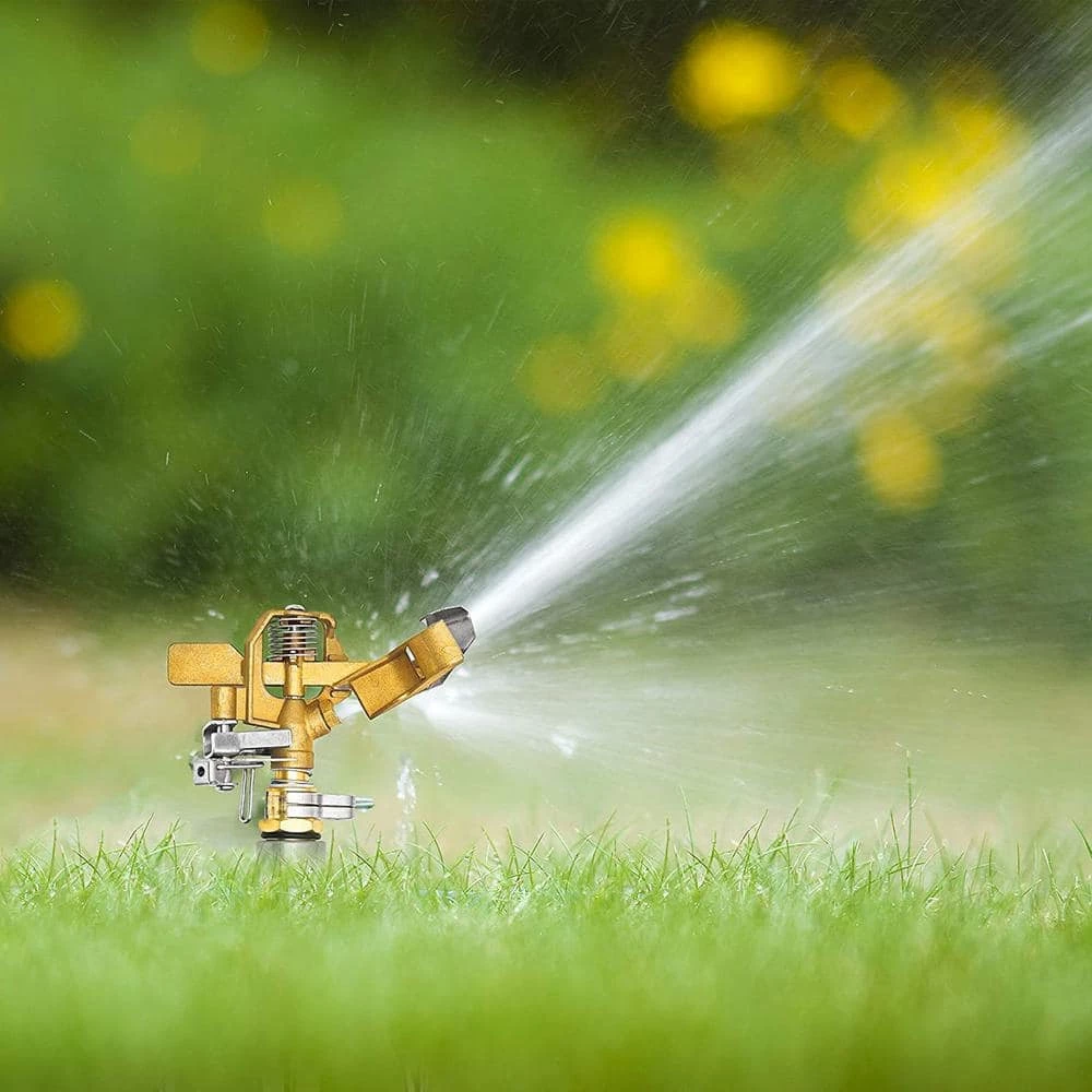 Best Pirce 😉 Morvat Brass Lawn Water Sprinkler, All Brass Sprinkler Head, Solid Aluminum Stake, 2 Rubber Ring Connectors, 360° Pattern 😉 5 Best Pirce 😉 Morvat Brass Lawn Water Sprinkler, All Brass Sprinkler Head, Solid Aluminum Stake, 2 Rubber Ring Connectors, 360° Pattern 😉 - Image 5