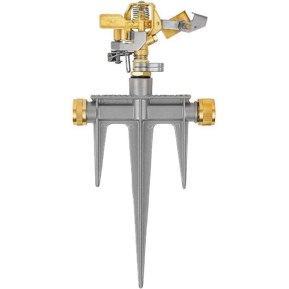 Best Pirce 😉 Morvat Brass Lawn Water Sprinkler, All Brass Sprinkler Head, Solid Aluminum Stake, 2 Rubber Ring Connectors, 360° Pattern 😉 2 Best Pirce 😉 Morvat Brass Lawn Water Sprinkler, All Brass Sprinkler Head, Solid Aluminum Stake, 2 Rubber Ring Connectors, 360° Pattern 😉 - Image 2