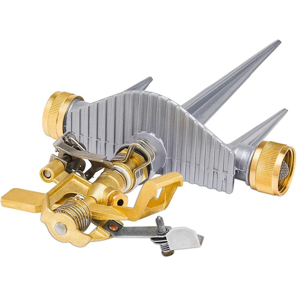 Best Pirce 😉 Morvat Brass Lawn Water Sprinkler, All Brass Sprinkler Head, Solid Aluminum Stake, 2 Rubber Ring Connectors, 360° Pattern 😉 3 Best Pirce 😉 Morvat Brass Lawn Water Sprinkler, All Brass Sprinkler Head, Solid Aluminum Stake, 2 Rubber Ring Connectors, 360° Pattern 😉 - Image 3