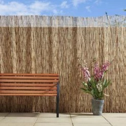Outlet 👏 Backyard X-Scapes 72 in. H x 192 in. L Bamboo Tan Reed Fencing Panel Decorative Screen Fence for Backyard Garden Fencing Divider 💯 -Miracle-Gro Sales Store natural backyard x scapes garden fencing 20 n6 fa 1000