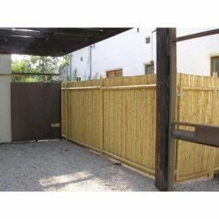 New 😉 Backyard X-Scapes 3 ft. H x 8 ft. W x 1 in. D Natural Rolled Bamboo Fence 😍 -Miracle-Gro Sales Store natural backyard x scapes garden fencing hdd bf03 31 1000