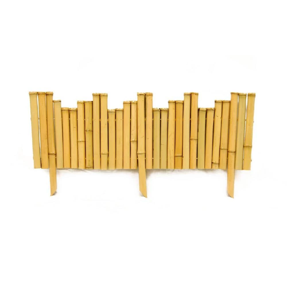 New 🎁 Backyard X-Scapes 23 in. L x 8 in. H x 0.875 in. D Bamboo Natural Border Edging (12-Piece/Case) ✨ 1 New 🎁 Backyard X-Scapes 23 in. L x 8 in. H x 0.875 in. D Bamboo Natural Border Edging (12-Piece/Case) ✨