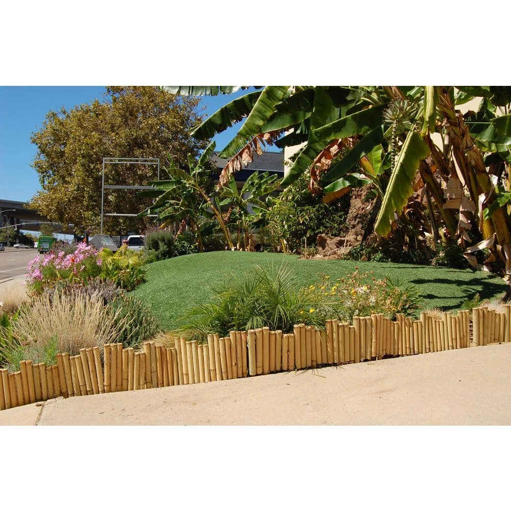 Cheap 🛒 Backyard X-Scapes 96 in. L x 1.25 in. W x 12 in. H Bamboo Natural Border Edging (2-Pieces/Case) 😍 2 Cheap 🛒 Backyard X-Scapes 96 in. L x 1.25 in. W x 12 in. H Bamboo Natural Border Edging (2-Pieces/Case) 😍 - Image 2