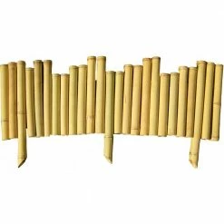 Best Pirce 🌟 Backyard X-Scapes 7/8 in. x 8 in. x 23 in. Natural Bamboo Edging (5-Pieces) 🥰