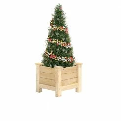 Best reviews of 🥰 Greenes Fence 16 in. L x 16 in. W x 17 in. H Original Cedar Elevated Planter 😍