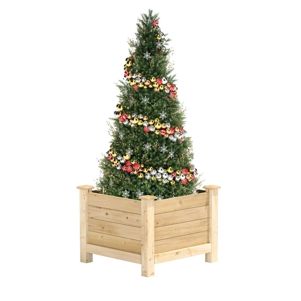 Cheap 🧨 Greenes Fence 24 in. L x 24 in. W x 21 in. H Original Cedar Elevated Planter ⭐ 1 Cheap 🧨 Greenes Fence 24 in. L x 24 in. W x 21 in. H Original Cedar Elevated Planter ⭐