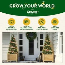 Cheap 🧨 Greenes Fence 24 in. L x 24 in. W x 21 in. H Original Cedar Elevated Planter ⭐ 15 Cheap 🧨 Greenes Fence 24 in. L x 24 in. W x 21 in. H Original Cedar Elevated Planter ⭐ -Miracle-Gro Sales Store natural greenes fence elevated garden beds rcev242421 76 1000