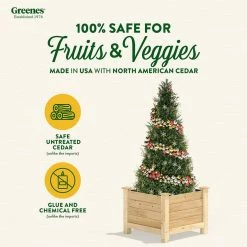 Cheap 🧨 Greenes Fence 24 in. L x 24 in. W x 21 in. H Original Cedar Elevated Planter ⭐ 10 Cheap 🧨 Greenes Fence 24 in. L x 24 in. W x 21 in. H Original Cedar Elevated Planter ⭐ -Miracle-Gro Sales Store natural greenes fence elevated garden beds rcev242421 c3 1000