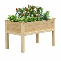 Outlet ✔️ Greenes Fence 48 in. L x 24 in. W x 31 in. H Original Cedar Elevated Garden Bed 🌟