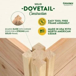 Best Pirce 👍 Greenes Fence 48 in. L x 24 in. W x 19 in. H Premium Cedar Elevated Garden Bed 👏 12 Best Pirce 👍 Greenes Fence 48 in. L x 24 in. W x 19 in. H Premium Cedar Elevated Garden Bed 👏 -Miracle-Gro Sales Store natural greenes fence elevated garden beds rcev244819p 1f 1000