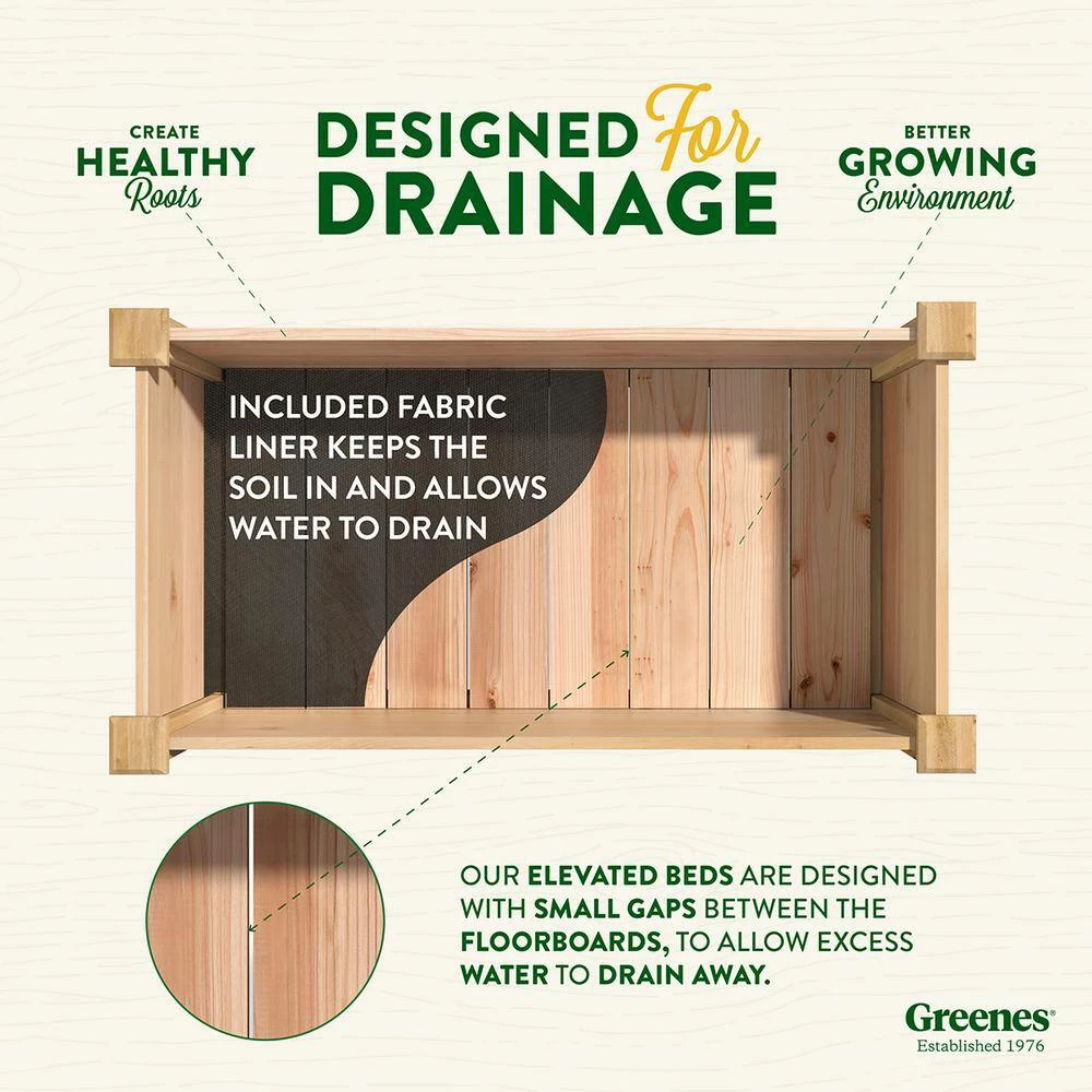 Best Pirce 👍 Greenes Fence 48 in. L x 24 in. W x 19 in. H Premium Cedar Elevated Garden Bed 👏 6 Best Pirce 👍 Greenes Fence 48 in. L x 24 in. W x 19 in. H Premium Cedar Elevated Garden Bed 👏 - Image 6