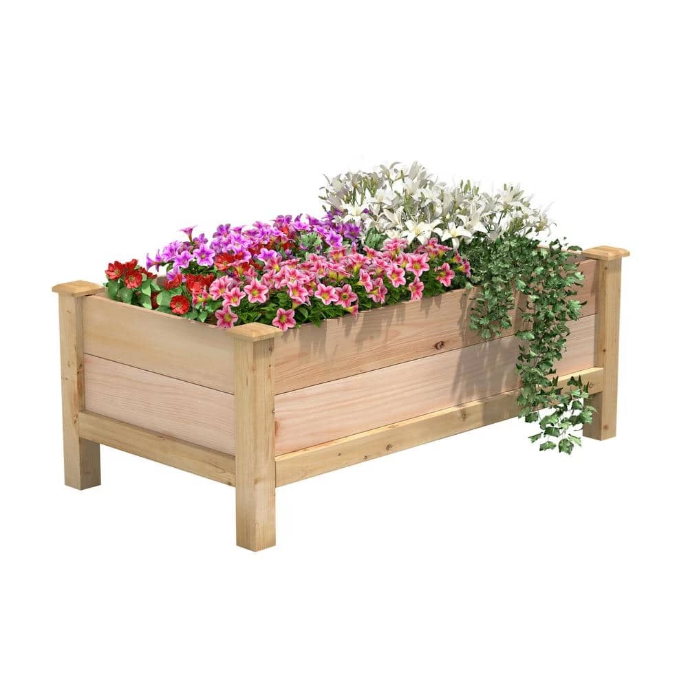 Best Pirce 👍 Greenes Fence 48 in. L x 24 in. W x 19 in. H Premium Cedar Elevated Garden Bed 👏 1 Best Pirce 👍 Greenes Fence 48 in. L x 24 in. W x 19 in. H Premium Cedar Elevated Garden Bed 👏