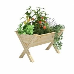 Cheapest ✔️ Greenes Fence V-Shaped Elevated Wood Garden Bed ⭐