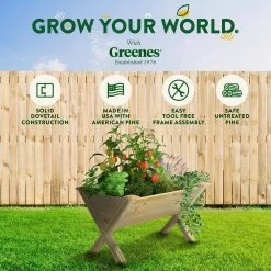 Cheapest ✔️ Greenes Fence V-Shaped Elevated Wood Garden Bed ⭐ 13 Cheapest ✔️ Greenes Fence V-Shaped Elevated Wood Garden Bed ⭐ -Miracle-Gro Sales Store natural greenes fence elevated garden beds rcvs1632 76 1000