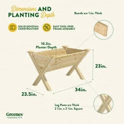 Cheapest ✔️ Greenes Fence V-Shaped Elevated Wood Garden Bed ⭐ 12 Cheapest ✔️ Greenes Fence V-Shaped Elevated Wood Garden Bed ⭐ -Miracle-Gro Sales Store natural greenes fence elevated garden beds rcvs1632 fa 1000