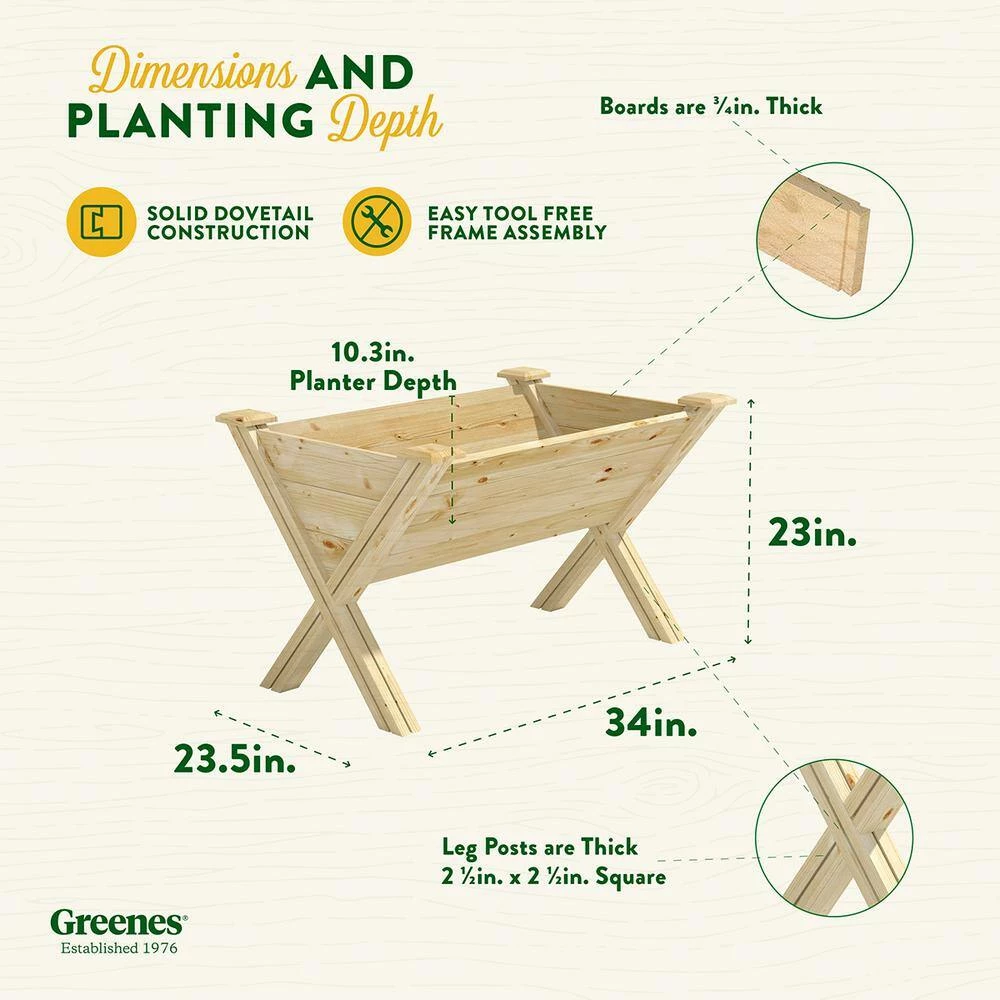 Cheapest ✔️ Greenes Fence V-Shaped Elevated Wood Garden Bed ⭐ 6 Cheapest ✔️ Greenes Fence V-Shaped Elevated Wood Garden Bed ⭐ - Image 6
