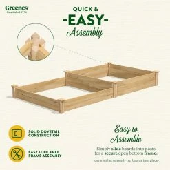 Coupon 😍 Greenes Fence 4 ft. x 8 ft. x 7-10.5 in. Original Cedar Raised Garden Bed 🤩 -Miracle-Gro Sales Store natural greenes fence raised planter boxes rc 4c8t2 4f 1000
