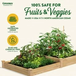 Coupon 😍 Greenes Fence 4 ft. x 8 ft. x 7-10.5 in. Original Cedar Raised Garden Bed 🤩 -Miracle-Gro Sales Store natural greenes fence raised planter boxes rc 4c8t2 c3 1000
