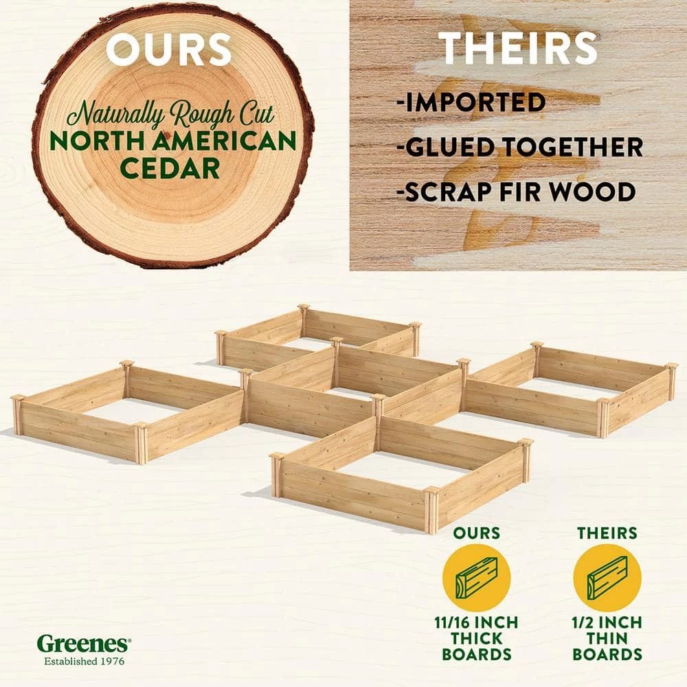 Coupon ๐ Greenes Fence 12 ft. x 12 ft. 80 sq. ft. Original Cedar Raised Garden Bed ๐งจ 2 Coupon ๐ Greenes Fence 12 ft. x 12 ft. 80 sq. ft. Original Cedar Raised Garden Bed ๐งจ - Image 2