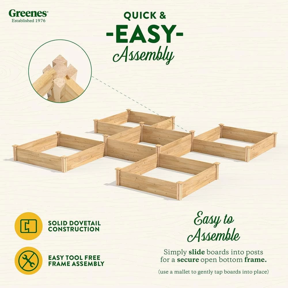 Coupon ๐ Greenes Fence 12 ft. x 12 ft. 80 sq. ft. Original Cedar Raised Garden Bed ๐งจ 4 Coupon ๐ Greenes Fence 12 ft. x 12 ft. 80 sq. ft. Original Cedar Raised Garden Bed ๐งจ - Image 4