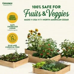 Coupon ๐ Greenes Fence 12 ft. x 12 ft. 80 sq. ft. Original Cedar Raised Garden Bed ๐งจ 10 Coupon ๐ Greenes Fence 12 ft. x 12 ft. 80 sq. ft. Original Cedar Raised Garden Bed ๐งจ -Miracle-Gro Sales Store natural greenes fence raised planter boxes rc12t8s64b c3 1000