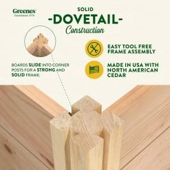 Flash Sale 🛒 Greenes Fence 16 in. x 4 ft. x 16.5 in. Premium Cedar Raised Garden Bed 👏 -Miracle-Gro Sales Store natural greenes fence raised planter boxes rc164818p 1f 1000