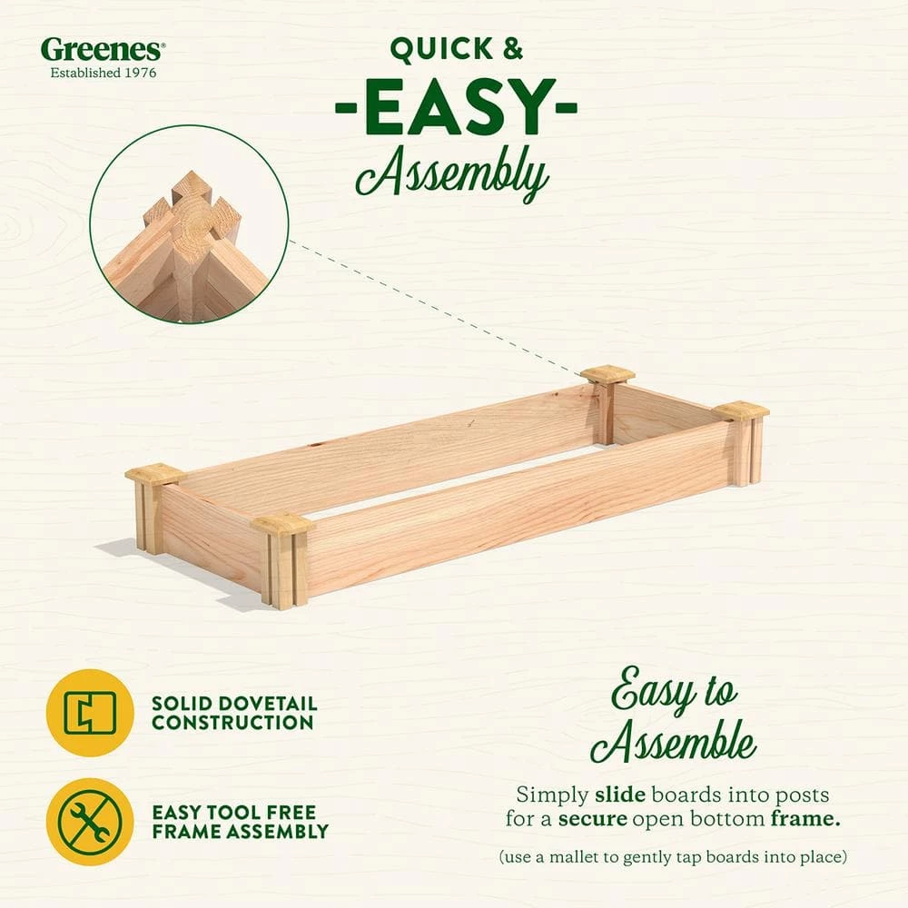 Deals ✨ Greenes Fence 16 in. x 4 ft. x 5.5 in. Premium Cedar Raised Garden Bed ✔️ 4 Deals ✨ Greenes Fence 16 in. x 4 ft. x 5.5 in. Premium Cedar Raised Garden Bed ✔️ - Image 4
