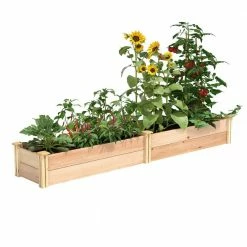 New 🔥 Greenes Fence 16 in. x 8 ft. x 11 in. Premium Cedar Raised Garden Bed 🌟