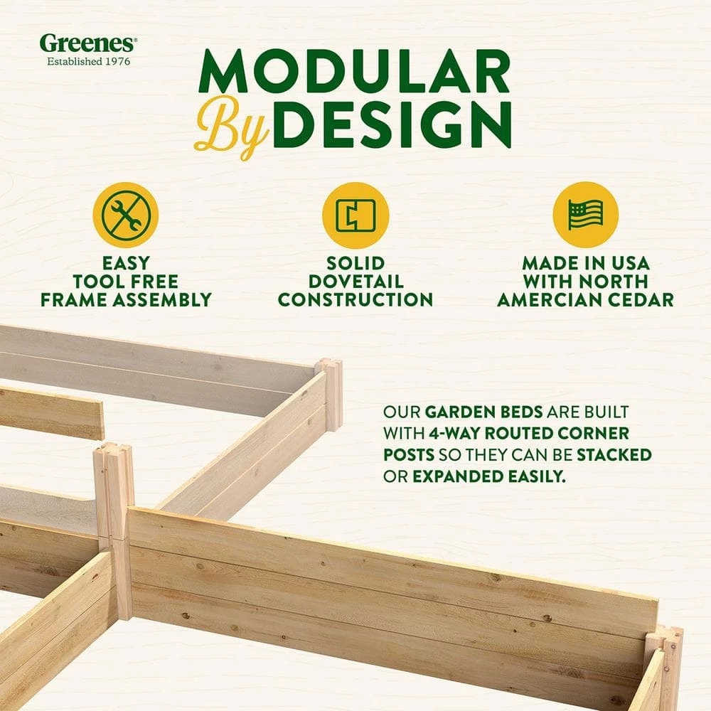 Budget ๐ Greenes Fence 16 in. x 8 ft. X 11 in. Premium Cedar Raised Garden Bed with Trellis โค๏ธ 6 Budget ๐ Greenes Fence 16 in. x 8 ft. X 11 in. Premium Cedar Raised Garden Bed with Trellis โค๏ธ - Image 6