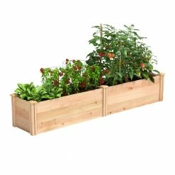 Cheapest 🧨 Greenes Fence 16 in. x 8 ft. x 16.5 in. Premium Cedar Raised Garden Bed 🛒