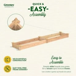 Cheapest 🧨 Greenes Fence 16 in. x 8 ft. x 5.5 in. Premium Cedar Raised Garden Bed ✔️ -Miracle-Gro Sales Store natural greenes fence raised planter boxes rc16966p 4f 1000