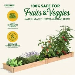 Cheapest 🧨 Greenes Fence 16 in. x 8 ft. x 5.5 in. Premium Cedar Raised Garden Bed ✔️ -Miracle-Gro Sales Store natural greenes fence raised planter boxes rc16966p c3 1000