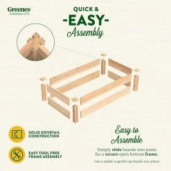Top 10 ✨ Greenes Fence 2 ft. x 4 ft. x 11 in. Premium Cedar Raised Garden Bed 🥰 -Miracle-Gro Sales Store natural greenes fence raised planter boxes rc244812p 4f 1000