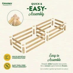 Outlet ✔️ Greenes Fence 2 ft. x 8 ft. x 10.5 in. Original Cedar Raised Garden Bed 🎁 -Miracle-Gro Sales Store natural greenes fence raised planter boxes rc24966t 4f 1000
