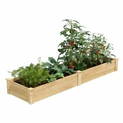 Outlet ✔️ Greenes Fence 2 ft. x 8 ft. x 10.5 in. Original Cedar Raised Garden Bed 🎁