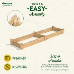 Cheapest 🎉 Greenes Fence 2 ft. x 8 ft. x 7 in. Original Cedar Raised Garden Bed ✔️ -Miracle-Gro Sales Store natural greenes fence raised planter boxes rc24967 4f 1000