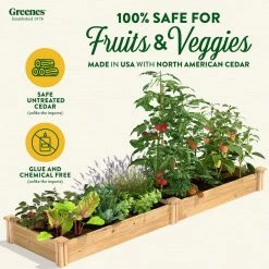 Cheapest 🎉 Greenes Fence 2 ft. x 8 ft. x 7 in. Original Cedar Raised Garden Bed ✔️ -Miracle-Gro Sales Store natural greenes fence raised planter boxes rc24967 c3 1000