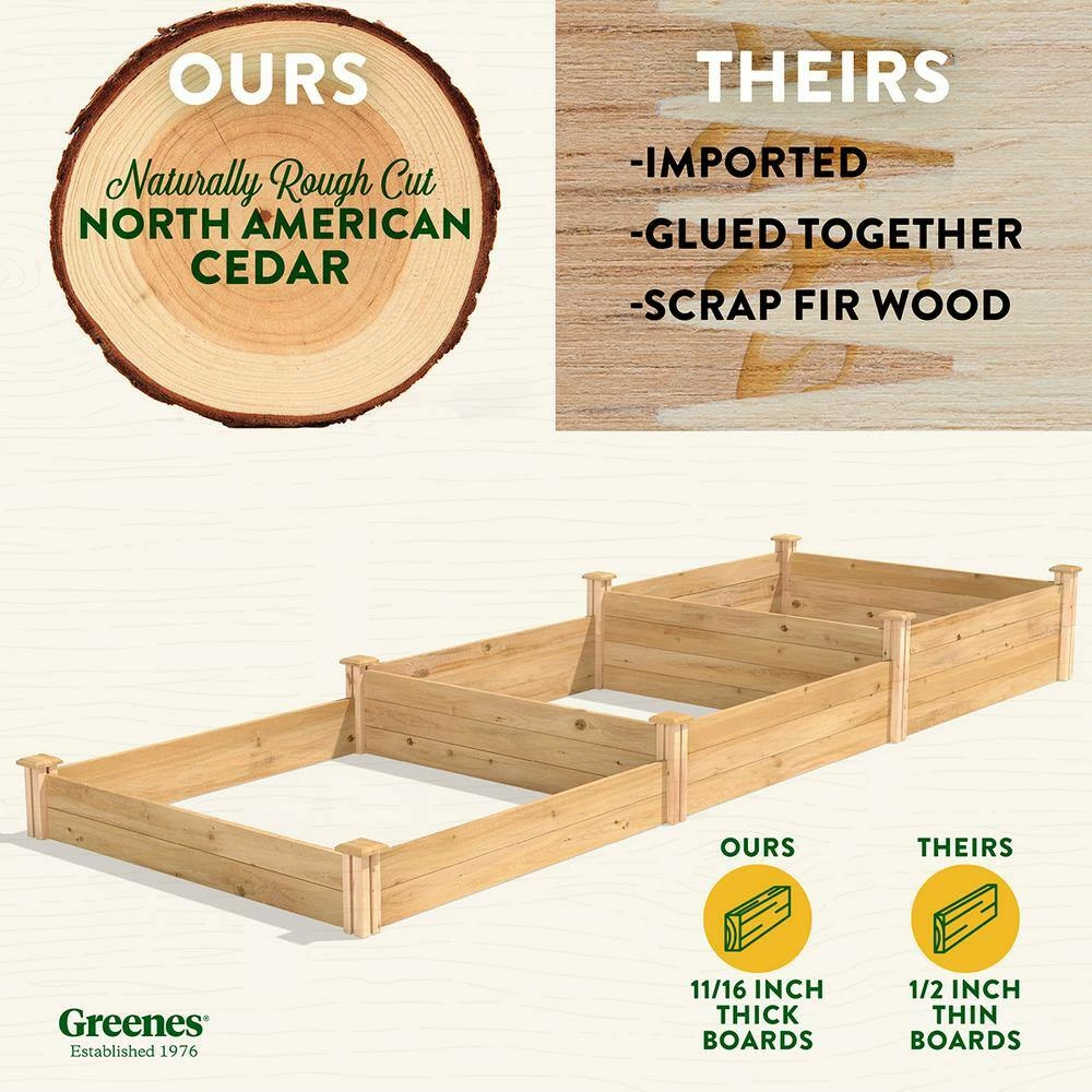 Best reviews of 🧨 Greenes Fence 4 ft. x 12 ft. Stair-Step Original Cedar Raised Garden Bed ⭐ 2 Best reviews of 🧨 Greenes Fence 4 ft. x 12 ft. Stair-Step Original Cedar Raised Garden Bed ⭐ - Image 2