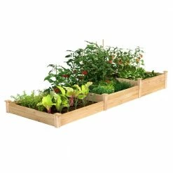 Best reviews of ๐งจ Greenes Fence 4 ft. x 12 ft. Stair-Step Original Cedar Raised Garden Bed โญ