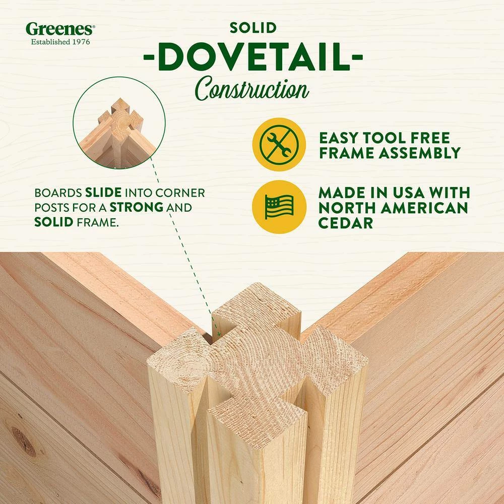 Best Pirce ✔️ Greenes Fence 4 ft. x 8 ft. X 11 in. Premium Cedar Raised Garden Bed with Trellis ⌛ 5 Best Pirce ✔️ Greenes Fence 4 ft. x 8 ft. X 11 in. Premium Cedar Raised Garden Bed with Trellis ⌛ - Image 5