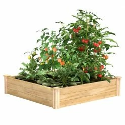 Promo ⌛ Greenes Fence 4 ft. x 4 ft. x 10.5 in. Original Cedar Raised Garden Bed 😀