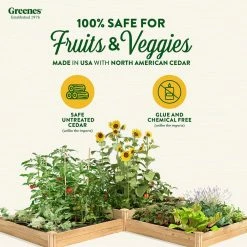 Cheapest 🔔 Greenes Fence 4 ft. x 12 ft. Two Tiers Original Cedar Raised Garden Bed ⌛ -Miracle-Gro Sales Store natural greenes fence raised planter boxes rc4t4s24b c3 1000