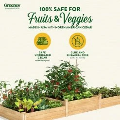 Best Sale 😍 Greenes Fence 4 ft. x 12 ft. Tall Tiers Original Cedar Raised Garden Bed 😉 -Miracle-Gro Sales Store natural greenes fence raised planter boxes rc4t8s34b c3 1000